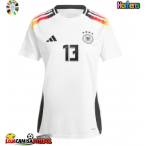 Camisa de Futebol Alemanha Thomas Muller #13 Equipamento Principal Europeu 2024 Manga Curta